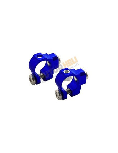 Support tube de queue alu bleu option Blade 200SRX
