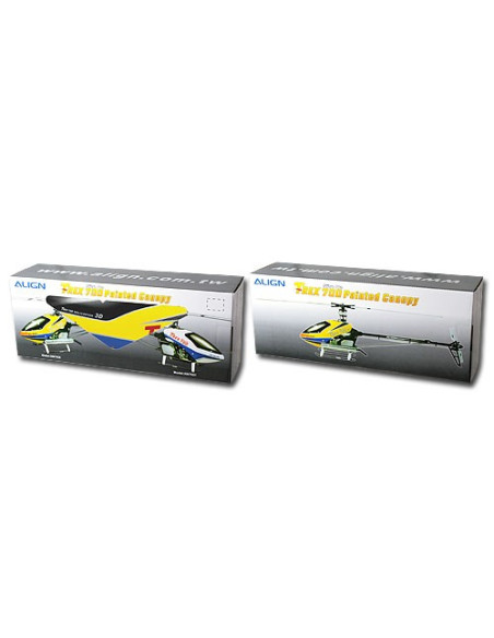 HN7022T Bulle Fibre peinte Jaune / Trex 700 Align