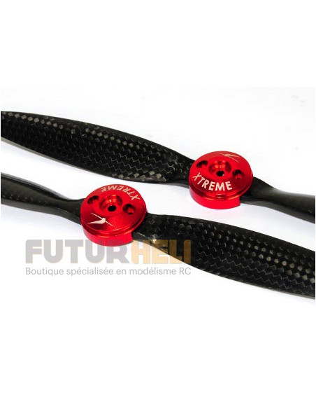 Couvercle hélice Alu rouge option Blade 350QX