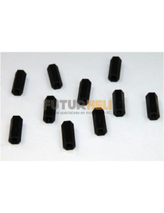 Entretoises M3X15(x10) Femelle-Femelle noir