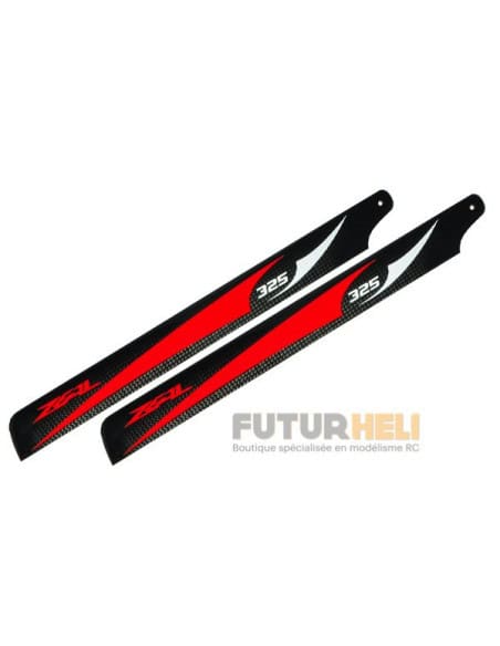 Pales 325 mm carbone rouge Zeal