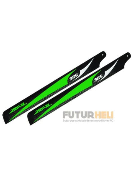 Pales 325 mm carbone verte Zeal