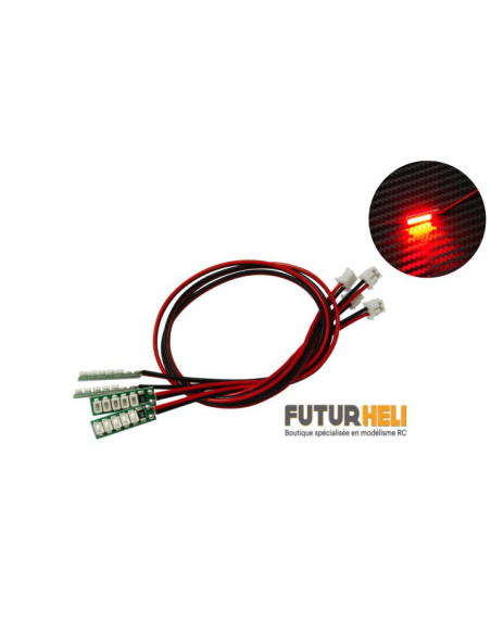Led rouge x4 drone ou autre Gaui