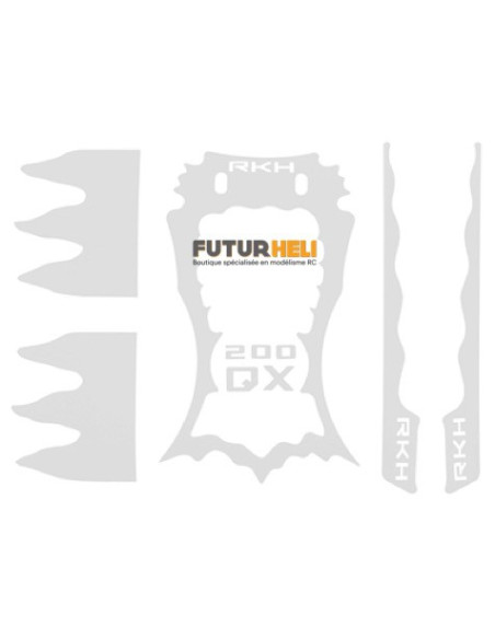 Déco Blanc blade 200QX RakonHeli 200QXSK-W