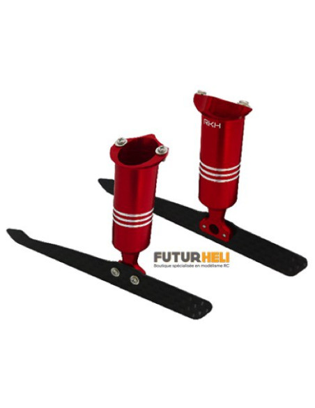 Patin Alu Carbone Rouge Blade 200QX RakonHeli