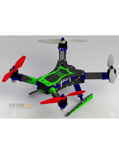 Patin Alu Carbone Or Blade 200QX RakonHeli