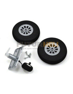 Roues principales +roulette de queue P-51D E-flite