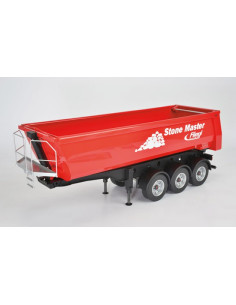 Remorque benne Chantier Stone Master camion 1/14eme