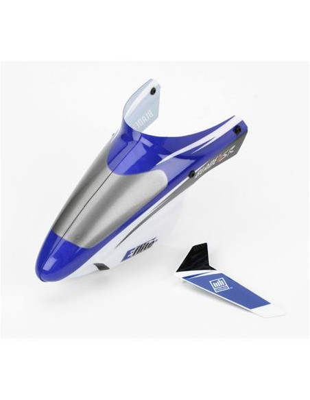 EFLH3018 Cabine et dérive bleue / Blade MSR E-Flite