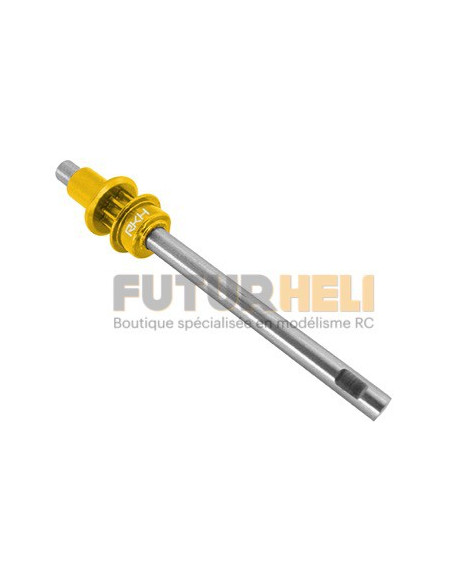 Axe anticouple + poulie jaune Blade 300X/CFX Rakonheli