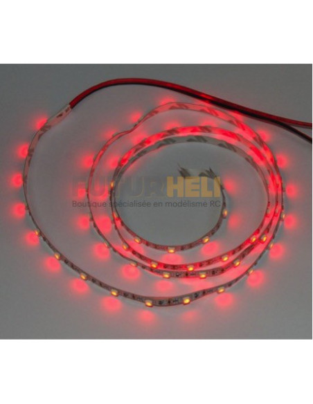 Ruban Led rouge Autocollants 1M