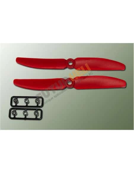 Helice 5x3 rouge Rotation gauche