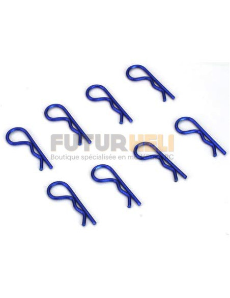 DYN5526 Clips de carrosserie Anodisé bleu (8)