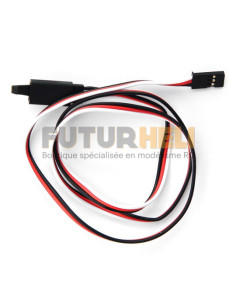 Rallonge Servo Sécurité Futaba 600mm (0,32mm2)