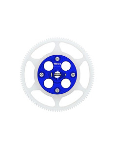 Rakonheli 180CFX303-B Couronne 104T delrin avec centre alu Bleu blade 180CFX