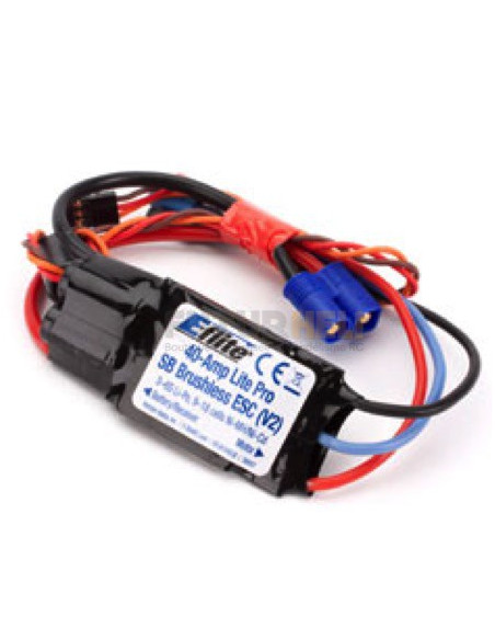 EFLA1040LB Controleur Brushless 40A lite pro switch Bec E-flite