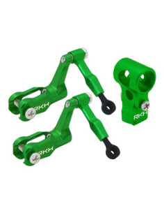 Hub+porte pales alu vert blade nano CPX Rakonheli