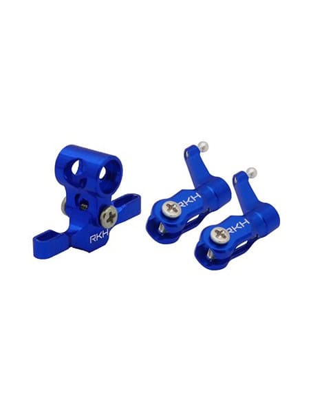 Hub + Portes pales alu Bleu blade NCPX Rakonheli NCPX011-B