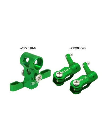 Option tête alu rakonheli verte blade nano CPX