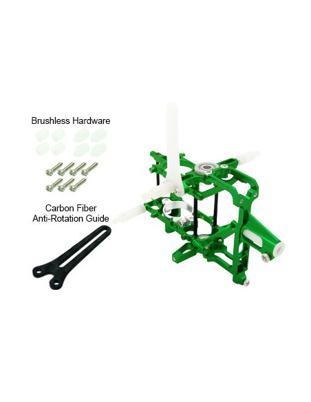 Chassis Alu vert Blade Ncpx Option Rakonheli