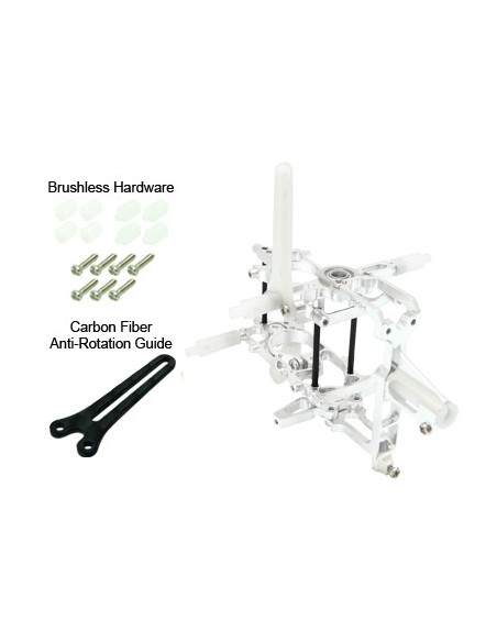 Chassis Alu argent Blade Ncpx Option Rakonheli