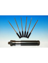 Tournevis 6 embouts interchangeables Anodisé / A2 pro