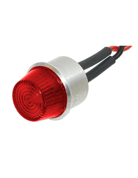 Feu rouge position/Anti-colision Alu cablé  11mm