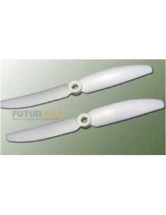 Helice 5x3 blanche Gemfan (x2) rotation gauche