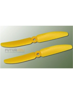 Helice 5x3 jaune Gemfan (x2) rotation gauche