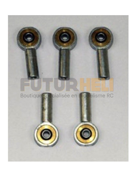 Chape Alu a rotule M2 x 2 mm (x5)