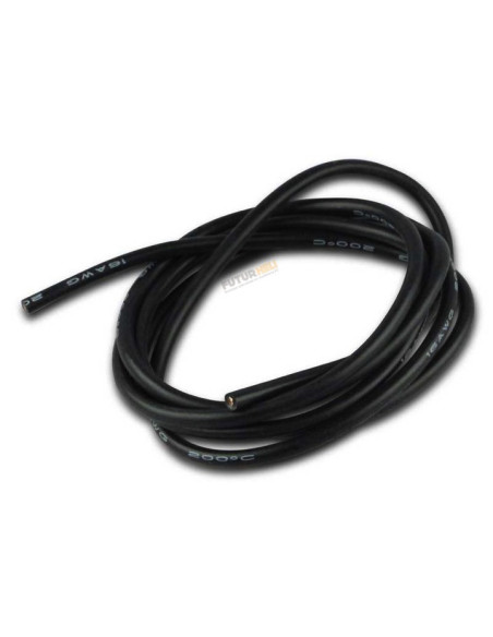 Fils sillicone noir 1,5mm2 longueur 1M