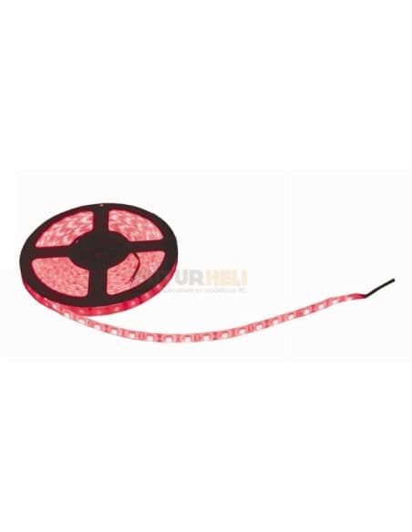 Bande LED rouge 60 Led/m 14,4W 5M Graupner 48190.R