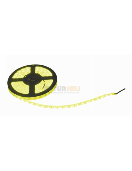 Bande LED jaune 60 Led/m 4,8W 5M Graupner 48191.Y