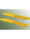 Helice 5x3 jaune Gemfan (x2) rotation Droite