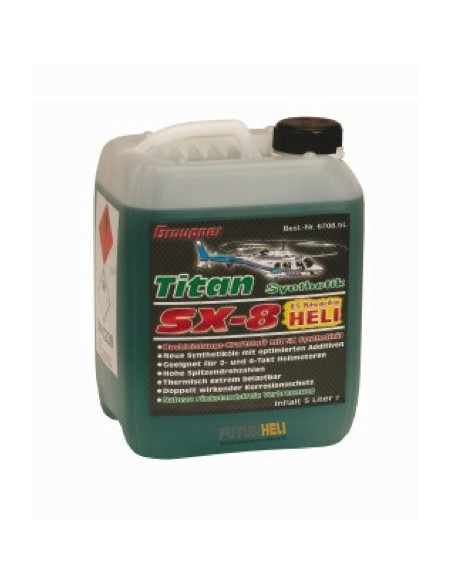 Carburant Titan SX-8 Helico-SYNTH-5 Graupner 6708-5L