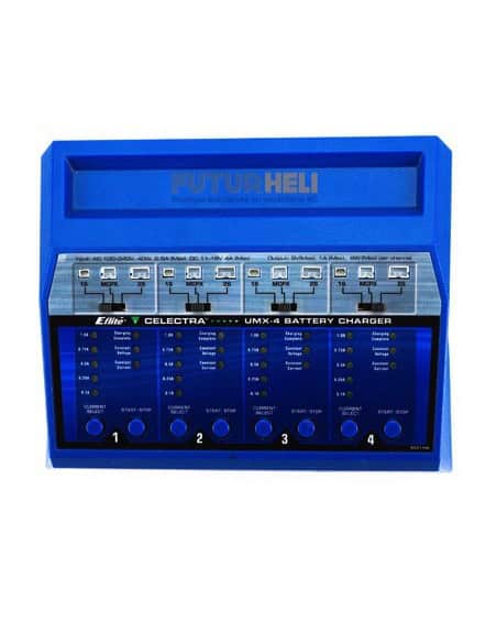 EFLC1105EU Chargeur UMX 4 accus 12V/220V E-flite