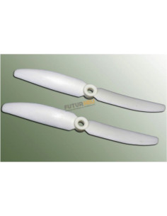 Helice 5x3 blanche Gemfan (x2) rotation Droite