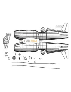 Fuselage Rockstar multiplex 224400