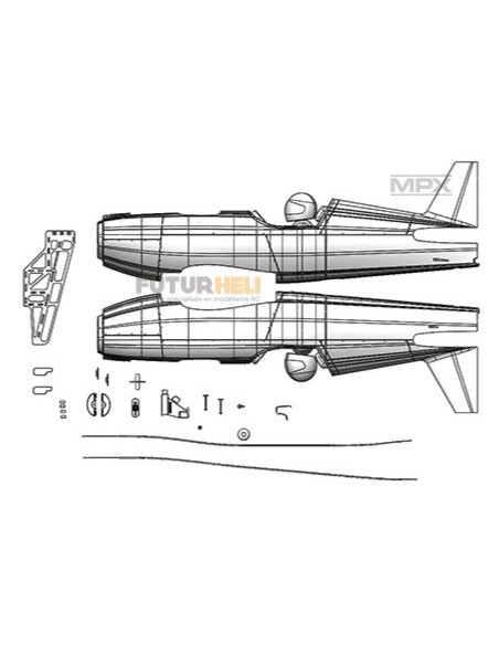 Fuselage Rockstar multiplex 224400