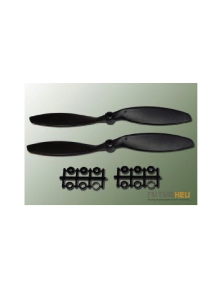 Helice 8X3,8 Nylon renforcé Carbone (X2) Gemfan