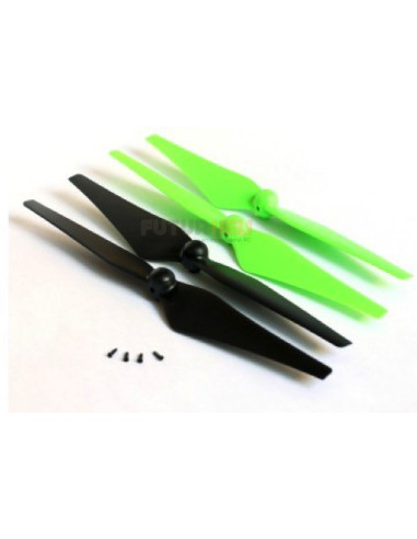 Jeu d'hélice Galaxy Visitor 6 vertes et noires Nine Eagles NE401038