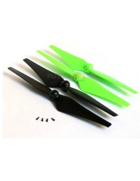 Jeu d'hélice Galaxy Visitor 6 vertes et noires Nine Eagles NE401038