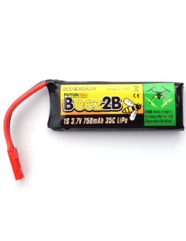 Lipo 1S 750 mAh 3,7v 35C prise bec