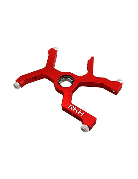 Support alu roulement inférieur rouge blade 180CFX Option Rakonheli