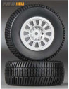 Pneus sur jante (x2) short course truck Dromida