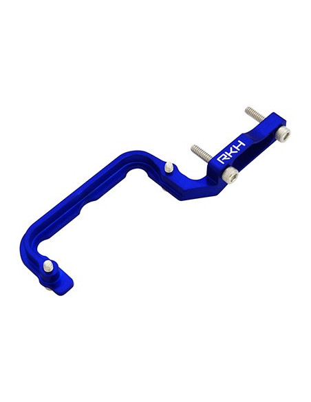 Support servo anticouple  alu bleu blade 180CFX option Rakonheli