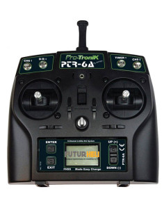 Radio PTR-6A V2 avec lipo 2S  Pro-Tronik Programmable