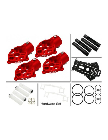 Kit Conversion 200QX en 250RQX rouge Rakonheli