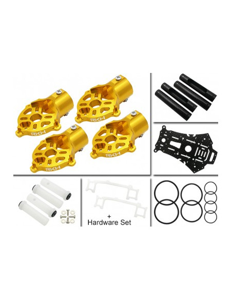 Kit Conversion 200QX en 250RQX rouge Rakonheli
