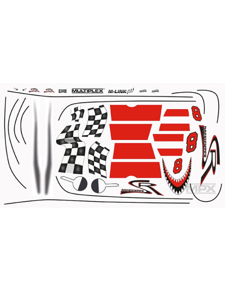 Planche de déco dog Fighter Multiplex 724467